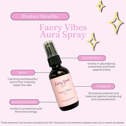 Faery Vibes | Aura Spray for Energetic Reset & Magnetism