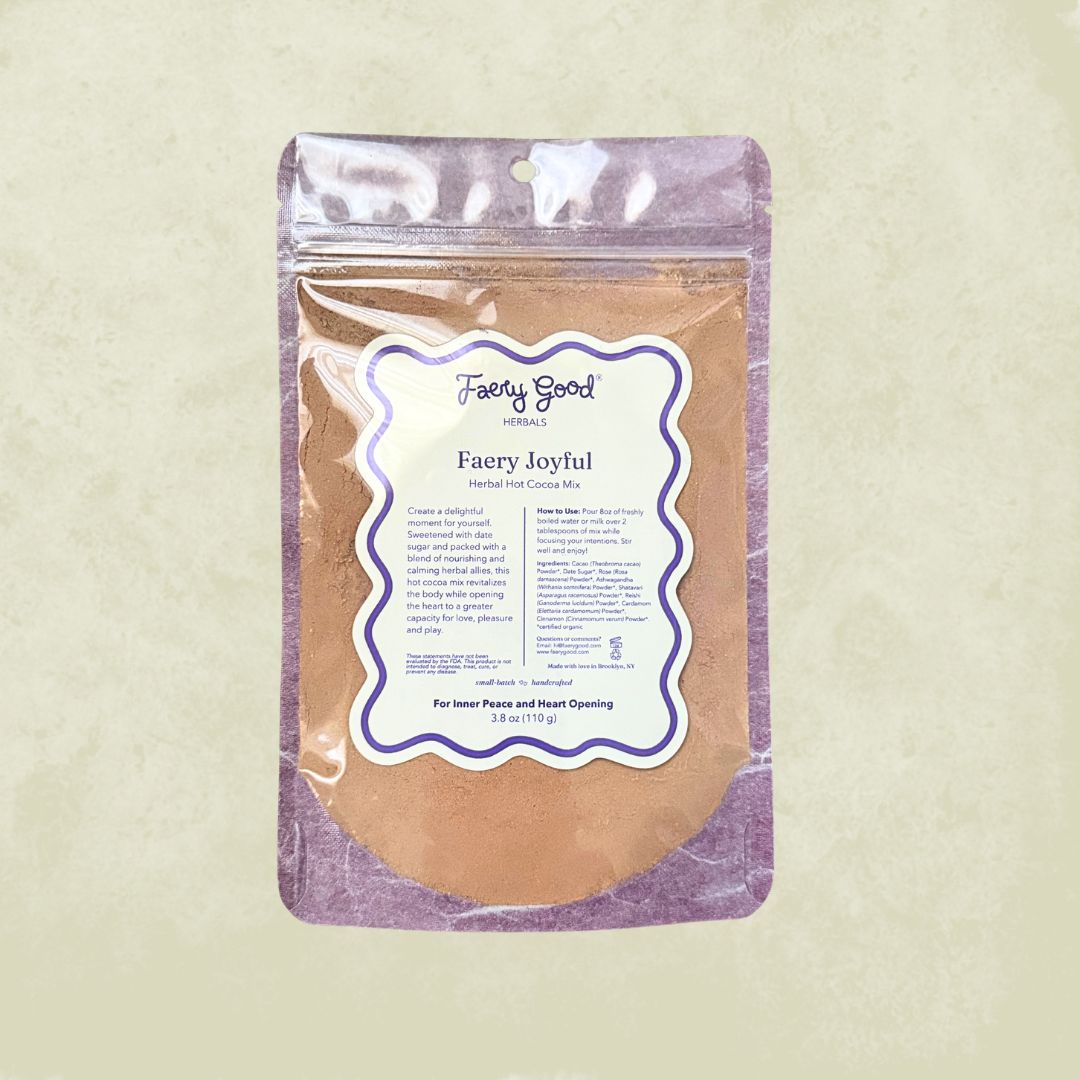 Faery Joyful | Herbal Hot Cocoa Mix for Inner Peace and Heart Opening